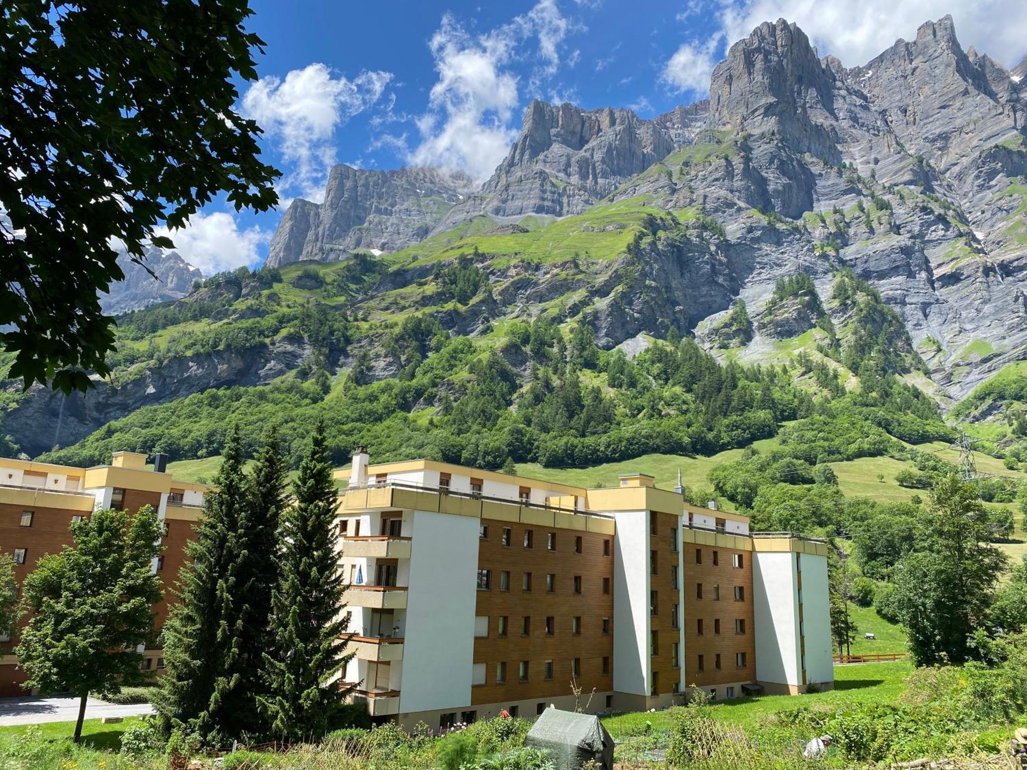 Ferienwohnung Alpen-Zauber Leukerbad Exterior foto